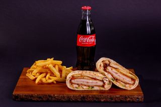 French taco XL con patate e bibita