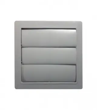 (160168) Rozetna za ventilaciju 150x150mm PVC siva