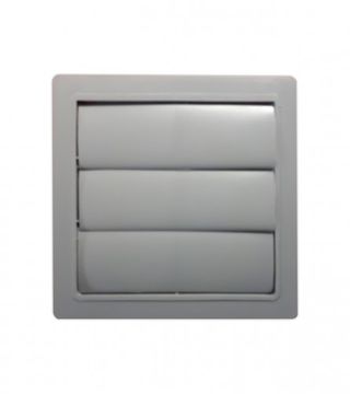 (160168) Rozetna za ventilaciju 150x150mm PVC siva