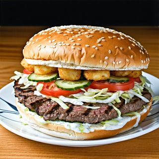 Телешки дюнер в питка