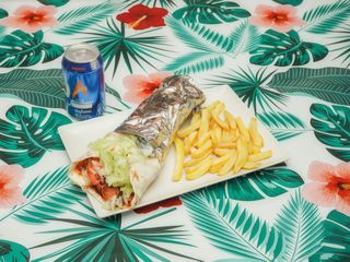 Menú Durum Normal De Pollo Con Patatas Y Bebida