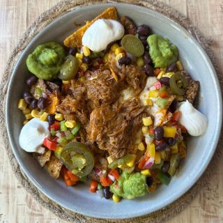 Nachos con pulled pork 