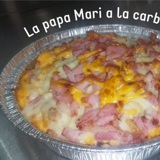 La papa mari a la carbonara 