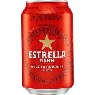 Cerveza Estrella Lata (330 Ml.)