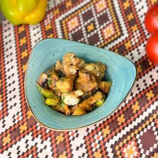 Теплый салат “Лесок”