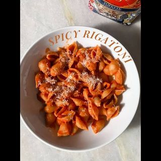 Rigatoni Spicy Sauce with Shrimp