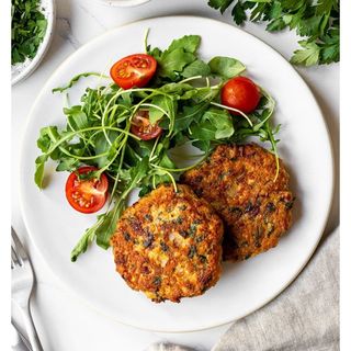 Chicken Patties (2Pcs) With Side Salad