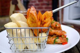 Fried Yam, Irish Or Sweet Potatoe
