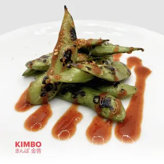 EDAMAME AL WOK CON KIMCHI