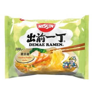 Fideos instantáneos Nissin Demae Ramen sabor pollo (100 gr)