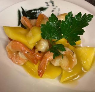 184. Gamberi al mango