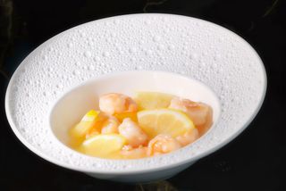 Gambas Con Salsa Limón