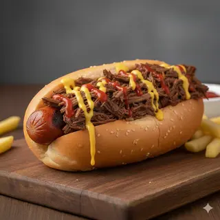 Perrito Caliente Con Carne