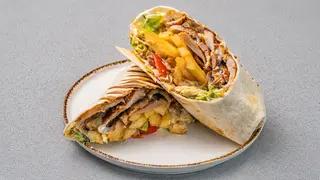 Gyros spicy fries wrap