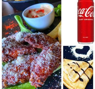 BoxAripioare  usturoi si parmezan,1Clatita + cola