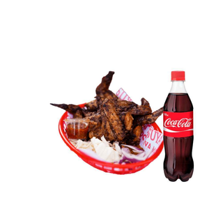 Signature BBQ wings (6pcs) + a side + drink