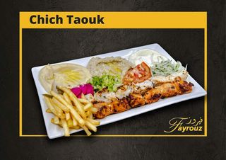 Plat Chich Taouk + Soda