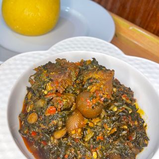 Efo Riro & small Beef