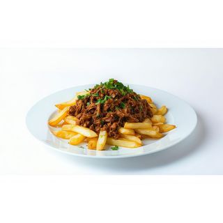 Papas locas de mechada y queso