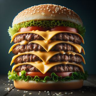 Triplu cheeseburger