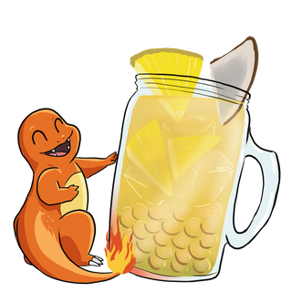 T9-Charmander-ananas cocco tea