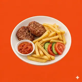 Котлета с фри