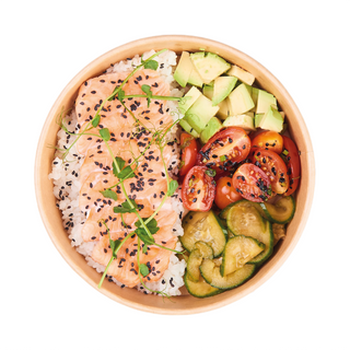 Poke bowl łosoś pieczony 415g