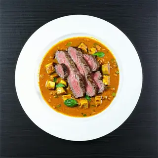Vitello alla piastra al curry