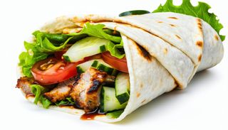 Wrap z grillowaną wieprzowiną