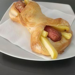 Hot dog con patatine