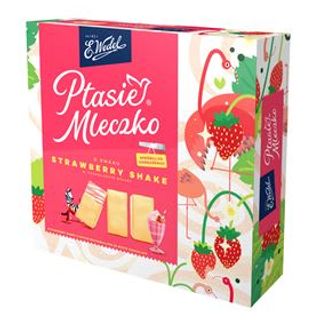 Ptasie mleczko truskawkowy shake E.Wedel. 0.36кг