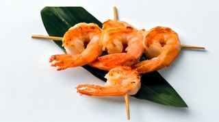 Spiedini di gamberi