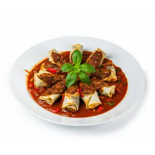 Kathi kebab roll curry