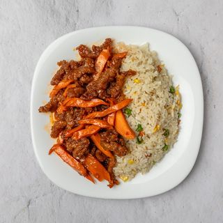 Pohovana piletina slatko ljuta sa šagrarepom