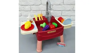 Игровой набор Мойка с водой 23 предмета