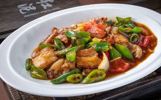 Pancetta di maiale saltate piccante小炒肉