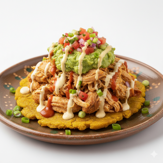 Arepa O Patacón De Pollo