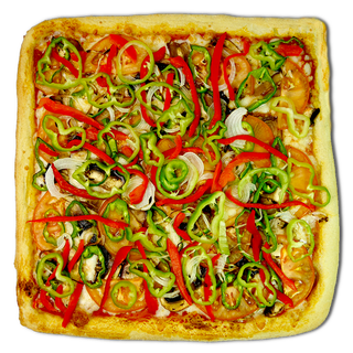 Pizza Cuadrada Caprichosa (40X40 Cm.)