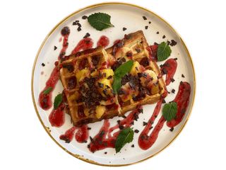 Вафля з фруктами