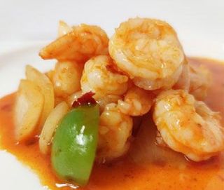 Gamberi in salsa piccante