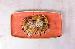 Čoko oranž waffle