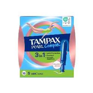 Tampões c/Aplicador Pearl Compak Super - Tampax 16un.