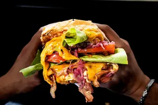 Custom king bacon burger