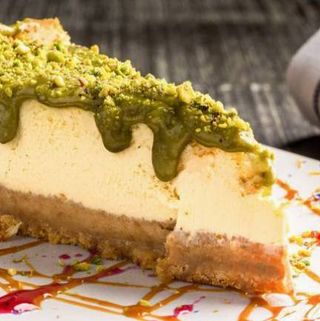Torta al Formaggio con Pistacchio