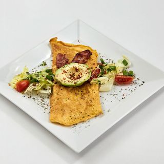 Omleta cu sunca si cascaval