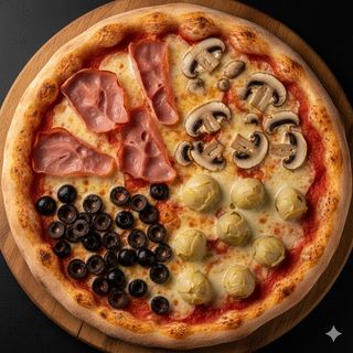 Pizza Cuatro Estaciones (33 Cm.)