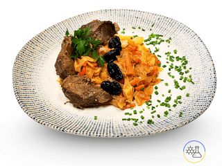 Repollo estofado con ternera y ciruelas pasas (225/170g)