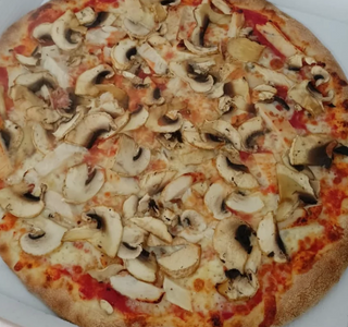 Pizza prosciutto funghi (33 cm)