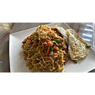 Noodles, Egg and Turkey