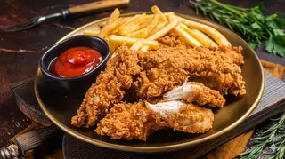 Breaded Chicken + chips